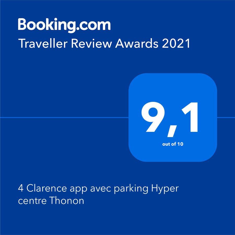 4 Clarence App Avec Parking Hyper Centre Thonon Leilighet Eksteriør bilde